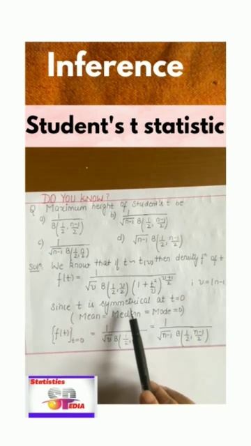 statistics entrance exam question#inference