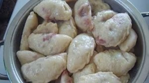 Вареники с вишней на пару