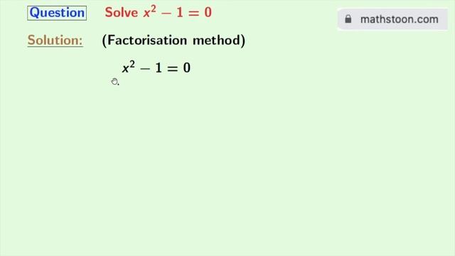Solve x^2-1=0 || How to solve x2-1=0 смотреть онлайн