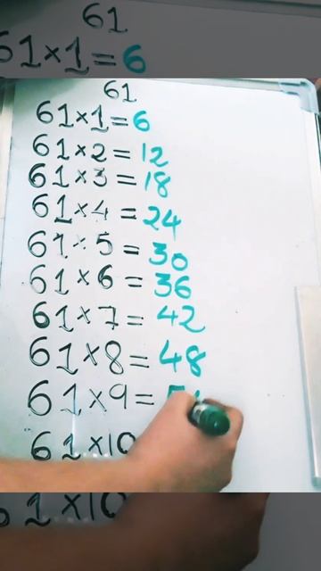 #shorts#61's table /multiplication table trick смотреть онлайн