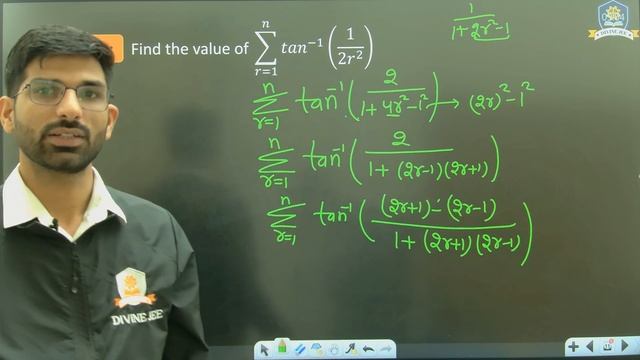 Summation of series in inverse trigonometric functions 06: ITF jee mains, ITF jee advanced, ITF Pyq смотреть онлайн