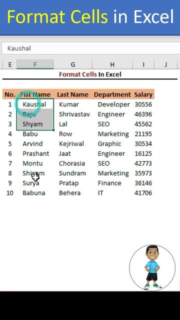 Advanced Format Cells in Excel #excel #exceltips #shorts #msexcelfullcourse #exceltutorial #msexcel