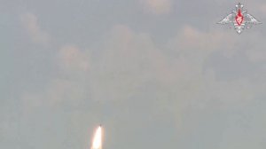 Запуск 10 - 13-маховой двухступенчатой противоракеты 77Н6-Н ЗРК С-500 «Триумфатор-М»