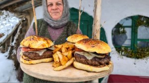 Домашние Деревенские Бургеры из Баранины на Садже