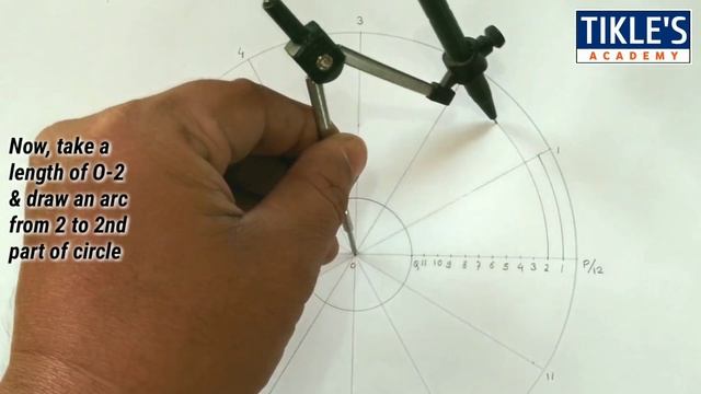 HOW TO DRAW AN ARCHIMEDEAN SPIRAL IN ENGINEERING GRAPHICS & DRAWING BY PROF. TIKLE SIR смотреть онлайн