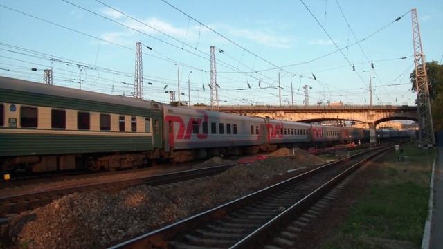 ЭП1М-708 с поездом Кисловодск — Москва смотреть онлайн