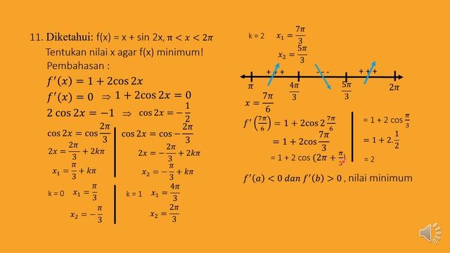 APLIKASI TURUNAN FUNGSI TRIGONOMETRI BAG 2 смотреть онлайн
