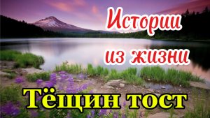 Жизненные истории. Тост от тёщи! Аудио рассказы.