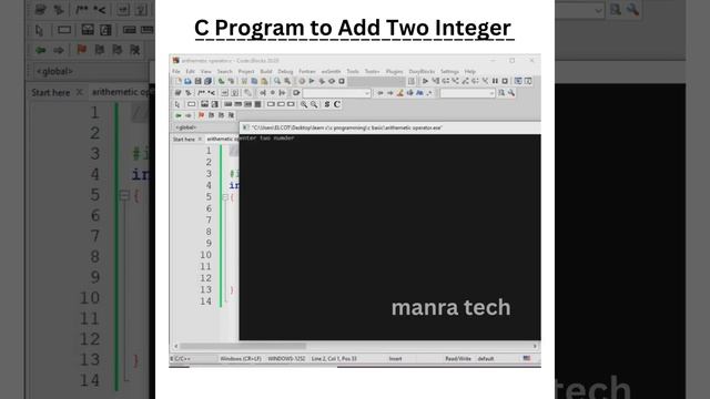 C program to add Two integer/important question with answer/ #coding #programminginc #learning