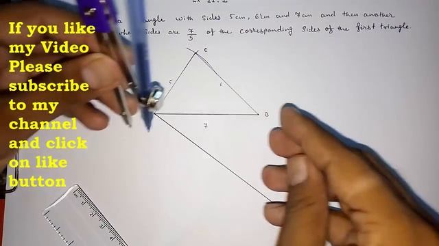 Cbse class 10 maths constructions ll Exercise 11 Question 3 solution смотреть онлайн