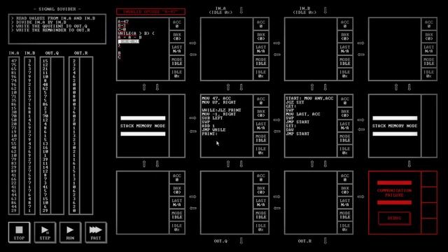 Учимся делить через вычитание. Segment 61212 [TIS-100] смотреть онлайн