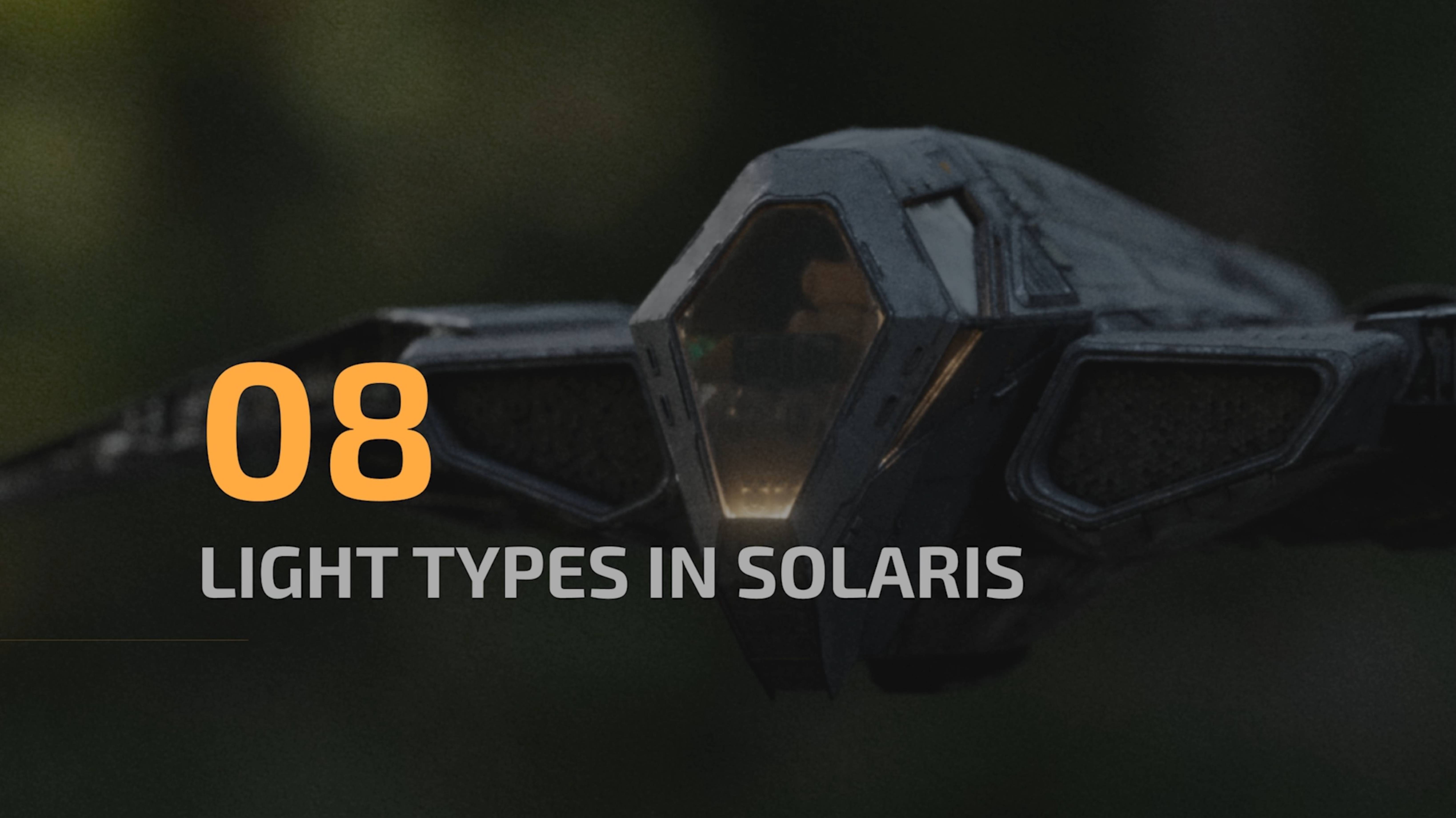 week 01 - 08 light types in solaris - Cinematic Lighting in Houdini