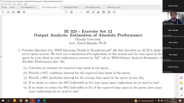 Output Analysis of Absolute Performance Metrics
