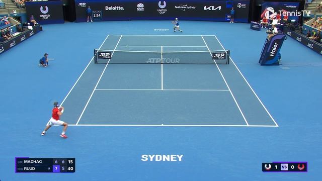 ENTERTAINING Casper Ruud vs Tomas Machac Match | United Cup 2025