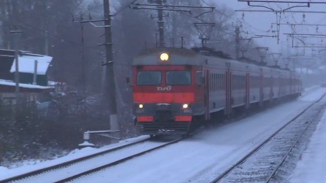 Электропоезд ЭД2Т-0043 платформа Опалиха смотреть онлайн