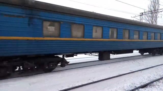 Электровоз ЧС7-295 с пассажирским поездом смотреть онлайн