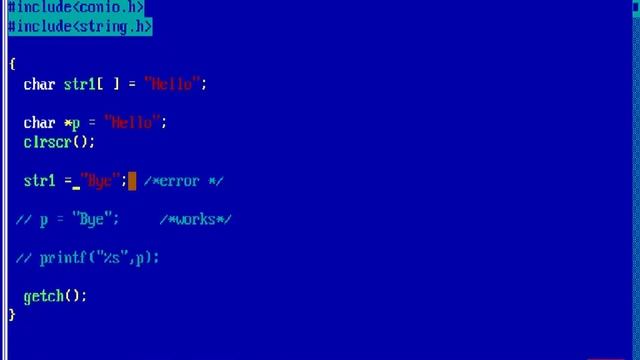 Tutorial video on Pointer and String Example  in C language