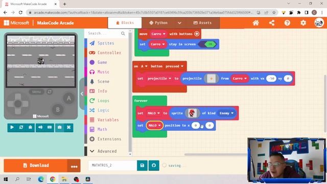 PROYECTILES TERCERA PARTE | Horda de enemigos (opción 2)| (Microsoft Makecode Arcade)