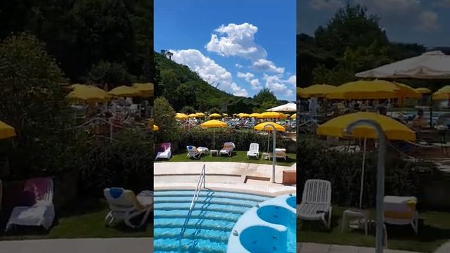 Италия Падуя 21.06.20термальные воды preistoriche montegrotto бассейн доя клиентов отеля