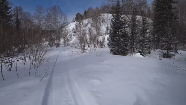На снегоходе, урочище Смирново смотреть онлайн