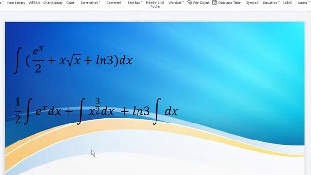 integral basic អាំងតេក្រាលមិនកំណត់ integral (e^x /2 +xx^1/2 +lnx )dx смотреть онлайн
