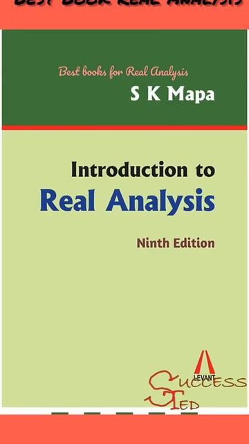 Best Books for Real Analysis #successted #csirnetmathematics #iitjammathematics #shorts