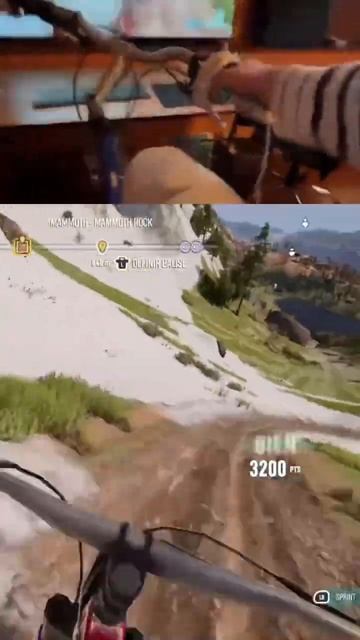 Воу! Реальный байк плюс VR - это просто офигенно! #виар смотреть онлайн