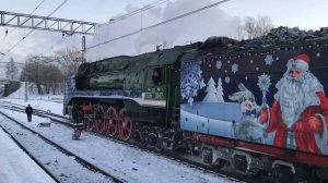 «Заход к составу» П36-0147 «Генерал» к поезду №2023 «Поезд деда мороза» | ЭР2К-980 «Лахта» «Выборг»