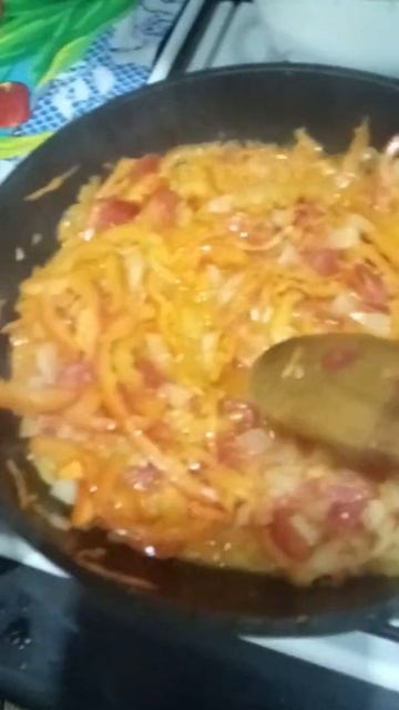Вкусный ужин или Овощное Рагу🥔🌶🍅🍆#наужин #shorts