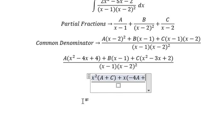 Calculus Help: Integral - ∫ (2x^2-5x-2)/((x-1) (x-2)^2 ) dx - Partial Fractions смотреть онлайн