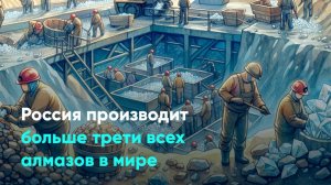 Россия производит больше трети всех алмазов в мире