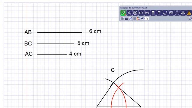 Trazo de rectas y puntos notables (MEDIANA/BARICENTRO) смотреть онлайн
