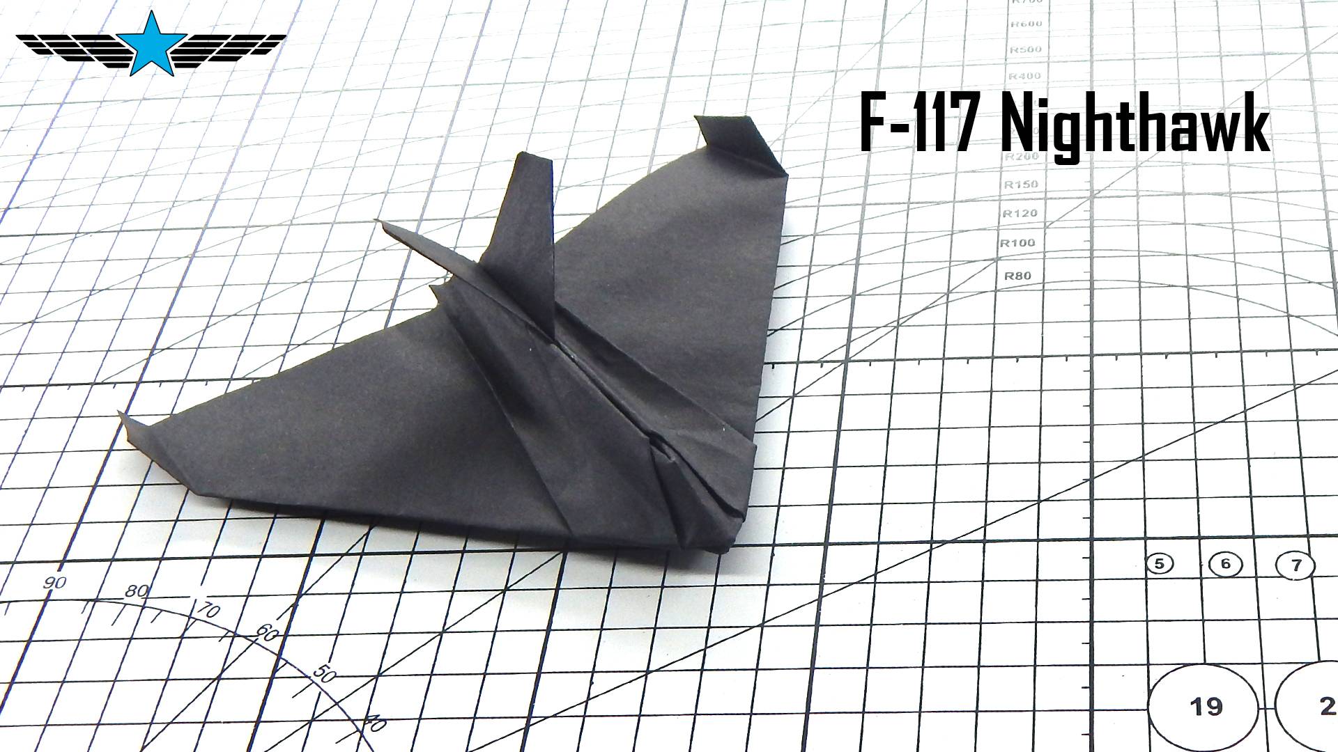 Бумажная модель F-117 смотреть онлайн