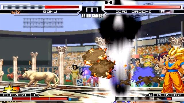 GOKU VS OROCHI IORI XIII EPIC BATTLE KOF ARINO GAMES смотреть онлайн