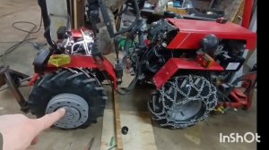 мтз 132 снятие конечной передачи, поворот чулка, замена масла в редукторе