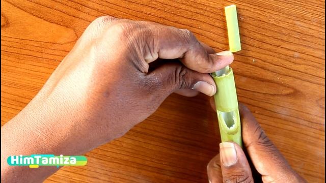 Papaya flute | How it's made | How to make смотреть онлайн