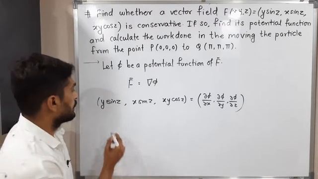 Line Integrals | Lecture 30 | Example of Conservative field, Potential function and Work done