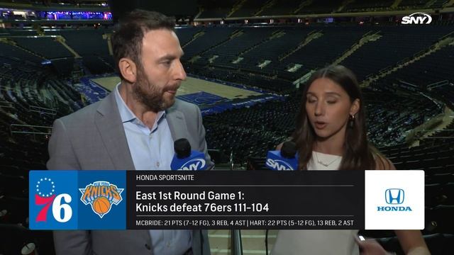 Ian Begley reacts to Knicks gritty Game 1 win over the 76ers at MSG | SNY смотреть онлайн