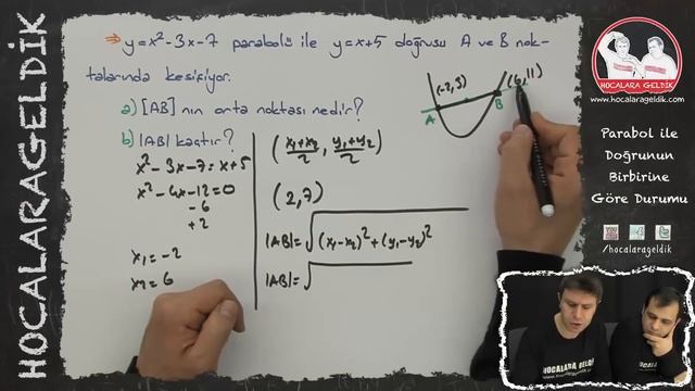 Paraboller 5 (Parabol ile Doğrunun Birbirine Göre Durumu ve Eşitsizlik Gösterimi ) смотреть онлайн