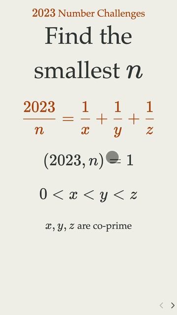 2023 Number Challenge: Solve the Diophantine Equation, leave your answer in the comments смотреть онлайн