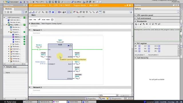 UDP Communication between Siemens S7300 to UDP Client смотреть онлайн