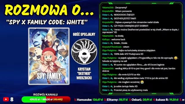 Rozmowa O... - "Spy x Family Code: White" (+Gość: @DestherBlog ) - Dokończenie