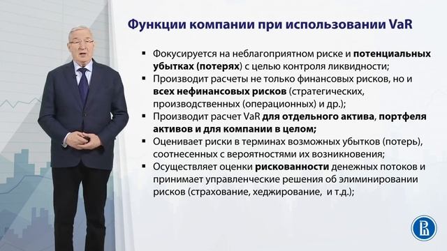 7.1. Рисковая стоимость актива (Value-at-Risk)