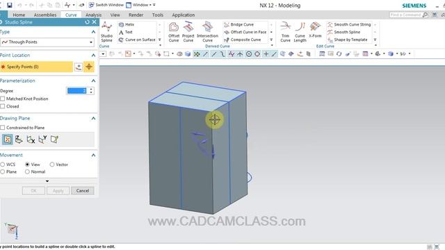 NX - 3D SPLINE COMMAND IN NX смотреть онлайн