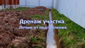 Часть 1. Дренаж участка.
