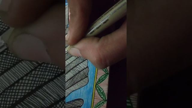 madhubani art by 🌸Sakura micron 0.5mm pen смотреть онлайн