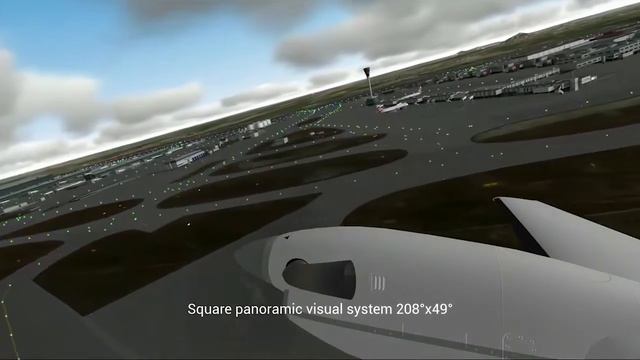 ALSIM HDVS High Definition Visual System, 208° x 49° panoramic field of view FOV смотреть онлайн