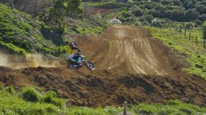 Kawasaki KX125 2 stroke action RAW! Josiah Natzke Rips