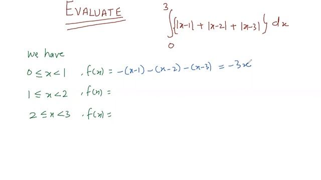 |x-1|+|x-2|+|x-3| | x-1 + x-2 + x-3 integration within limits 4 and 1 | Definite Integration Maths смотреть онлайн