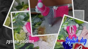 Шапка на собаку вязаная